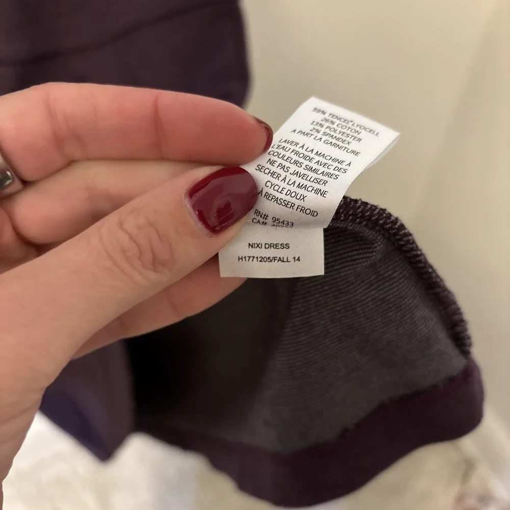 Horny Toad Nixi Dress‎ Purple Knit Drop Waist L Outdoors Hiking Camping - Picture 2 of 9